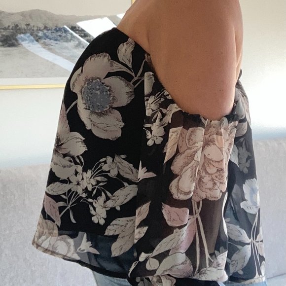 Floral Bardot Top - Picture 2 of 4